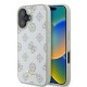 Guess Peony Script Logo MagSafe iPhone 16 Case - White Guess Peony Script Logo MagSafe iPhone 16 Case - White