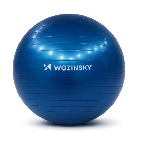 Wozinsky gym ball exercise ball 65 cm fitness blue Wozinsky gym ball exercise ball 65 cm fitness blue