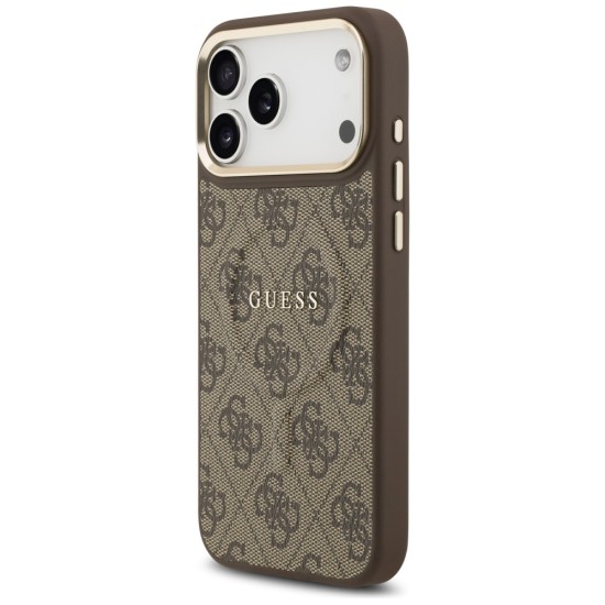 Guess 4G PU Classic Logo MagSafe Case for iPhone 17 Pro Max - Brown Guess 4G PU Classic Logo MagSafe Case for iPhone 17 Pro Max - Brown