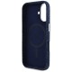 Guess Denim Triangle Logo MagSafe iPhone 16 Case - Blue