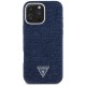 Guess Denim Triangle Logo MagSafe iPhone 16 Pro Case - Blue Guess Denim Triangle Logo MagSafe iPhone 16 Pro Case - Blue