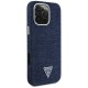 Guess Denim Triangle Logo MagSafe iPhone 16 Pro Case - Blue Guess Denim Triangle Logo MagSafe iPhone 16 Pro Case - Blue