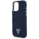 Guess Denim Triangle Logo MagSafe iPhone 16 Pro Case - Blue Guess Denim Triangle Logo MagSafe iPhone 16 Pro Case - Blue