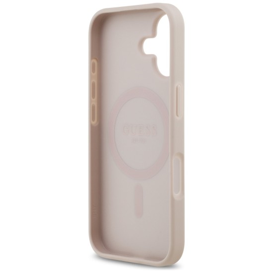 Guess 4G Circle Classic Logo MagSafe Case for iPhone 17 - Pink