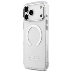 Guess Metal Outline MagSafe case for iPhone 17 Pro Max - silver Guess Metal Outline MagSafe case for iPhone 17 Pro Max - silver
