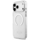 Guess Metal Outline MagSafe case for iPhone 17 Pro Max - silver