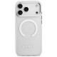 Guess Metal Outline MagSafe case for iPhone 17 Pro Max - silver