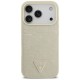 Guess Croco Triangle Logo MagSafe case for iPhone 17 Pro - gold