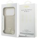 Guess Croco Triangle Logo MagSafe case for iPhone 17 Pro - gold