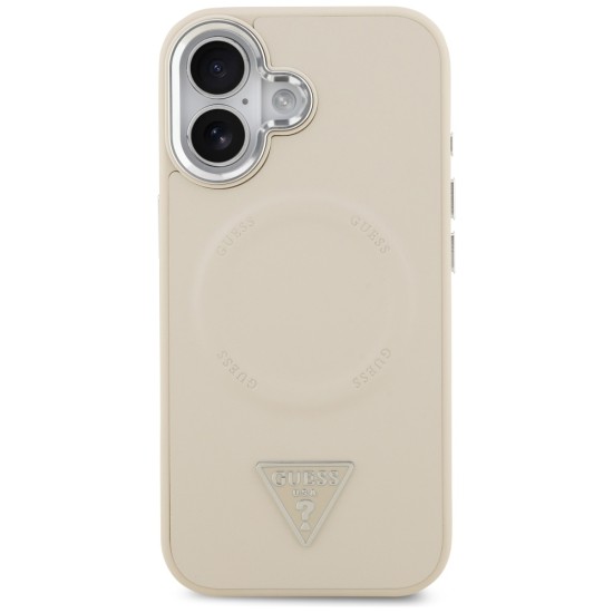 Guess Triangle Logo MagSafe Case for iPhone 17 - Beige Guess Triangle Logo MagSafe Case for iPhone 17 - Beige