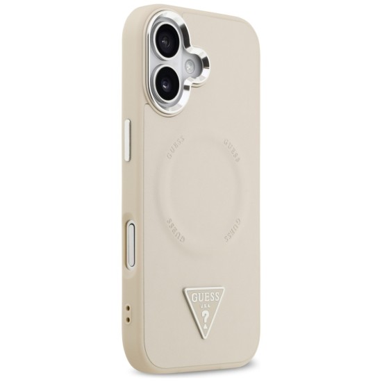 Guess Triangle Logo MagSafe Case for iPhone 17 - Beige Guess Triangle Logo MagSafe Case for iPhone 17 - Beige