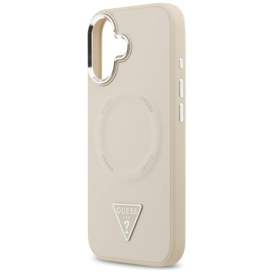 Guess Triangle Logo MagSafe Case for iPhone 17 - Beige Guess Triangle Logo MagSafe Case for iPhone 17 - Beige