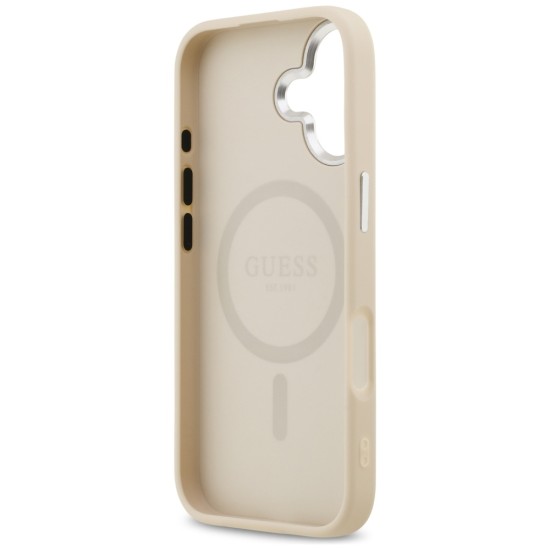 Guess Triangle Logo MagSafe Case for iPhone 17 - Beige Guess Triangle Logo MagSafe Case for iPhone 17 - Beige