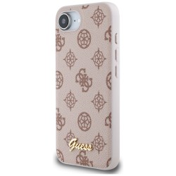 Guess Peony Script Logo MagSafe iPhone 16e Case - Brown Guess Peony Script Logo MagSafe iPhone 16e Case - Brown