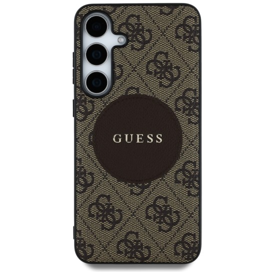 Guess 4G Round Patch Classic Logo MagSafe Case for Samsung Galaxy S25 Plus Brown Guess 4G Round Patch Classic Logo MagSafe Case for Samsung Galaxy S25 Plus Brown