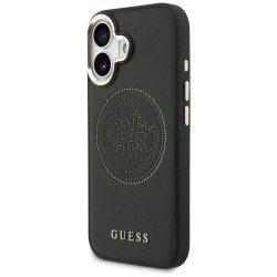 Guess Perforated 4G MagSafe case for iPhone 17 - black Guess Perforated 4G MagSafe case for iPhone 17 - black