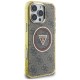Guess IML Metal Glitter 4G Circle Triangle MagSafe Case for iPhone 16 Pro - Brown Guess IML Metal Glitter 4G Circle Triangle MagSafe Case for iPhone 16 Pro - Brown