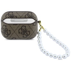 Guess 4G Pearl Strap case for AirPods Pro 3 - brown Guess 4G Pearl Strap case for AirPods Pro 3 - brown