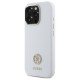 Guess Silicone Logo Strass 4G Case for iPhone 16 Pro - White Guess Silicone Logo Strass 4G Case for iPhone 16 Pro - White