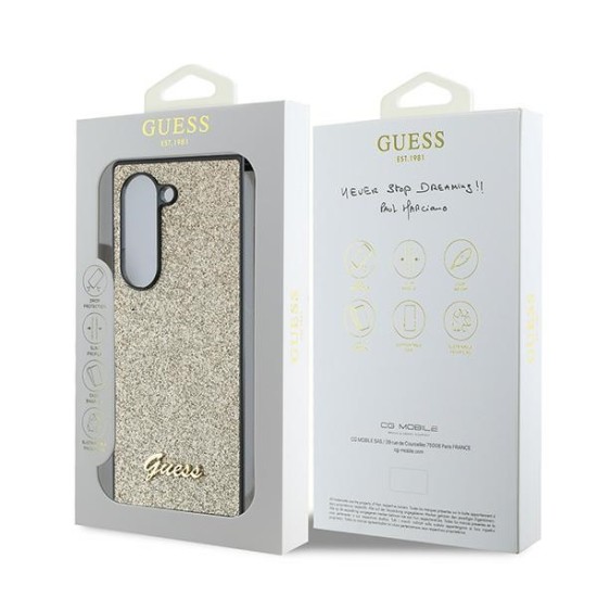 Guess 4G Glitter Script Case for Samsung Galaxy Z Fold 6 - Gold Guess 4G Glitter Script Case for Samsung Galaxy Z Fold 6 - Gold