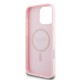 Guess MagSafe Grained Gold Ring iPhone 15 Pro Max Case - Pink