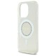 Guess IML Rhinestones MagSafe Case for iPhone 16 Pro Max - White