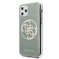 Guess GUHCN65PCUGLKA iPhone 11 Pro Max khaki hard case 4G Circle Glitter Guess GUHCN65PCUGLKA iPhone 11 Pro Max khaki hard case 4G Circle Glitter