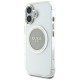 Guess IML Metal Colored Circle Classic Logo MagSafe case for iPhone 16 - gray Guess IML Metal Colored Circle Classic Logo MagSafe case for iPhone 16 - gray