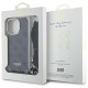Guess Crossbody Cord 4G Print Case for iPhone 16 Pro Max - Black