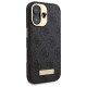 Guess 4G Logo Plate MagSafe iPhone 16 Case - Black Guess 4G Logo Plate MagSafe iPhone 16 Case - Black