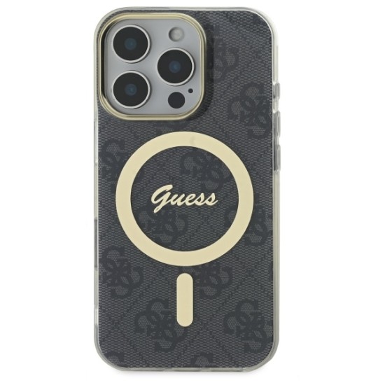 Guess IML 4G MagSafe Case for iPhone 16 Pro Max - Black Guess IML 4G MagSafe Case for iPhone 16 Pro Max - Black