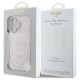 Guess Saffiano Peony Classic Logo MagSafe iPhone 16 Case - Pink Guess Saffiano Peony Classic Logo MagSafe iPhone 16 Case - Pink