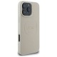 Guess Grained Gold Ring MagSafe Case for iPhone 16 Pro Max - Beige