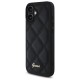 Guess Quilted Metal Logo iPhone 16 Plus Case - Black Guess Quilted Metal Logo iPhone 16 Plus Case - Black
