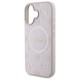 Guess Saffiano Peony Classic Logo MagSafe iPhone 16 Case - Pink Guess Saffiano Peony Classic Logo MagSafe iPhone 16 Case - Pink