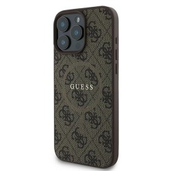 Guess 4G Ring Classic Logo MagSafe iPhone 16 Pro Case - Brown Guess 4G Ring Classic Logo MagSafe iPhone 16 Pro Case - Brown