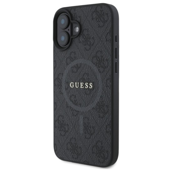 Guess 4G Ring Classic Logo MagSafe case for iPhone 16 - black