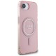 Guess IML Glitter Circle MagSafe case for iPhone 16e - pink Guess IML Glitter Circle MagSafe case for iPhone 16e - pink