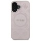 Guess Saffiano Peony Classic Logo MagSafe iPhone 16 Case - Pink Guess Saffiano Peony Classic Logo MagSafe iPhone 16 Case - Pink