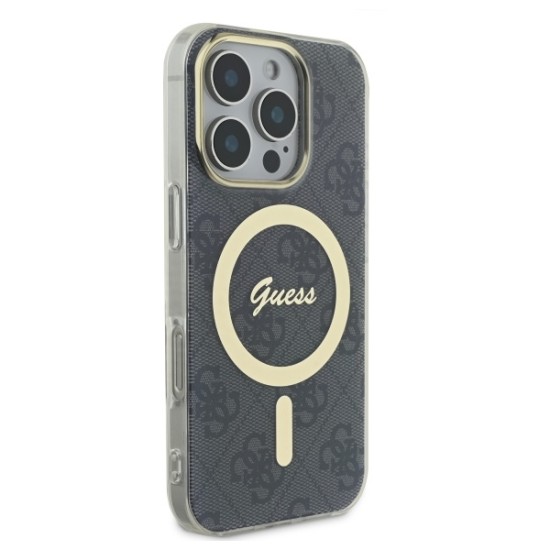 Guess IML 4G MagSafe Case for iPhone 16 Pro Max - Black Guess IML 4G MagSafe Case for iPhone 16 Pro Max - Black