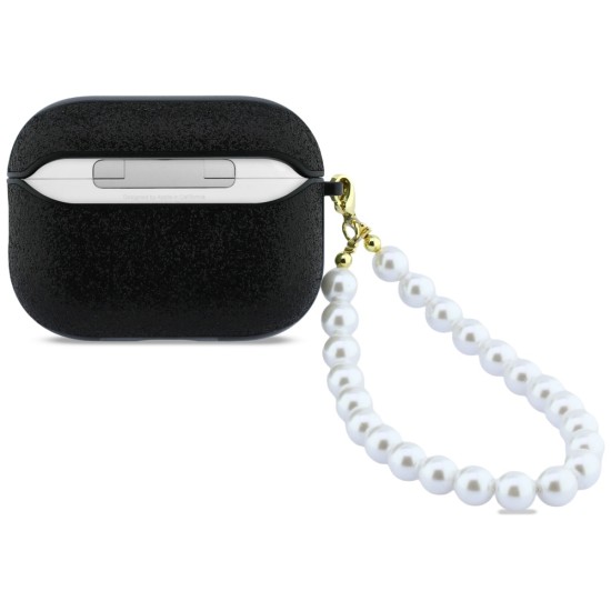 Guess Glitter Pearl Strap Case for AirPods Pro 3 - Black Guess Glitter Pearl Strap Case for AirPods Pro 3 - Black