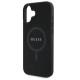 Guess Saffiano Classic Logo MagSafe case for iPhone 16 - black Guess Saffiano Classic Logo MagSafe case for iPhone 16 - black