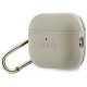 Guess Grained Classic Logo Hook case for AirPods Pro 3 - gold Guess Grained Classic Logo Hook case for AirPods Pro 3 - gold