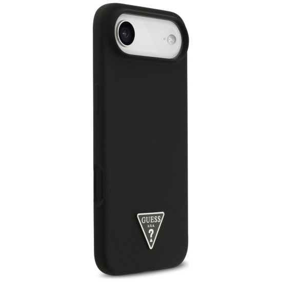 Guess Silicone Triangle Logo MagSafe Case for iPhone 17 Air - Black