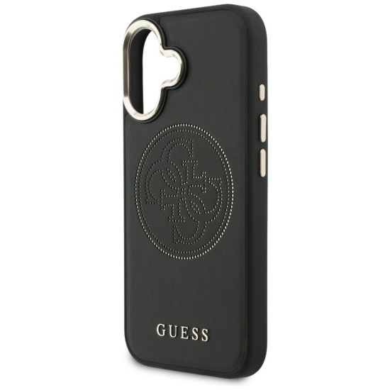 Guess Perforated 4G MagSafe case for iPhone 17 - black Guess Perforated 4G MagSafe case for iPhone 17 - black