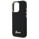 Guess Silicone Script Metal Logo & Frame Case for iPhone 16 Pro - Black Guess Silicone Script Metal Logo & Frame Case for iPhone 16 Pro - Black