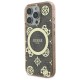 Guess IML Peony On 4G Background MagSafe Case for iPhone 16 Pro - Brown Guess IML Peony On 4G Background MagSafe Case for iPhone 16 Pro - Brown