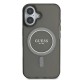 Guess IML Glitter Circle MagSafe case for iPhone 16 - black