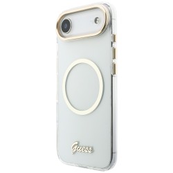 Guess IML Script Metal MagSafe Case for iPhone Air - Clear