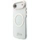 Guess IML Script Metal MagSafe Case for iPhone Air - Clear